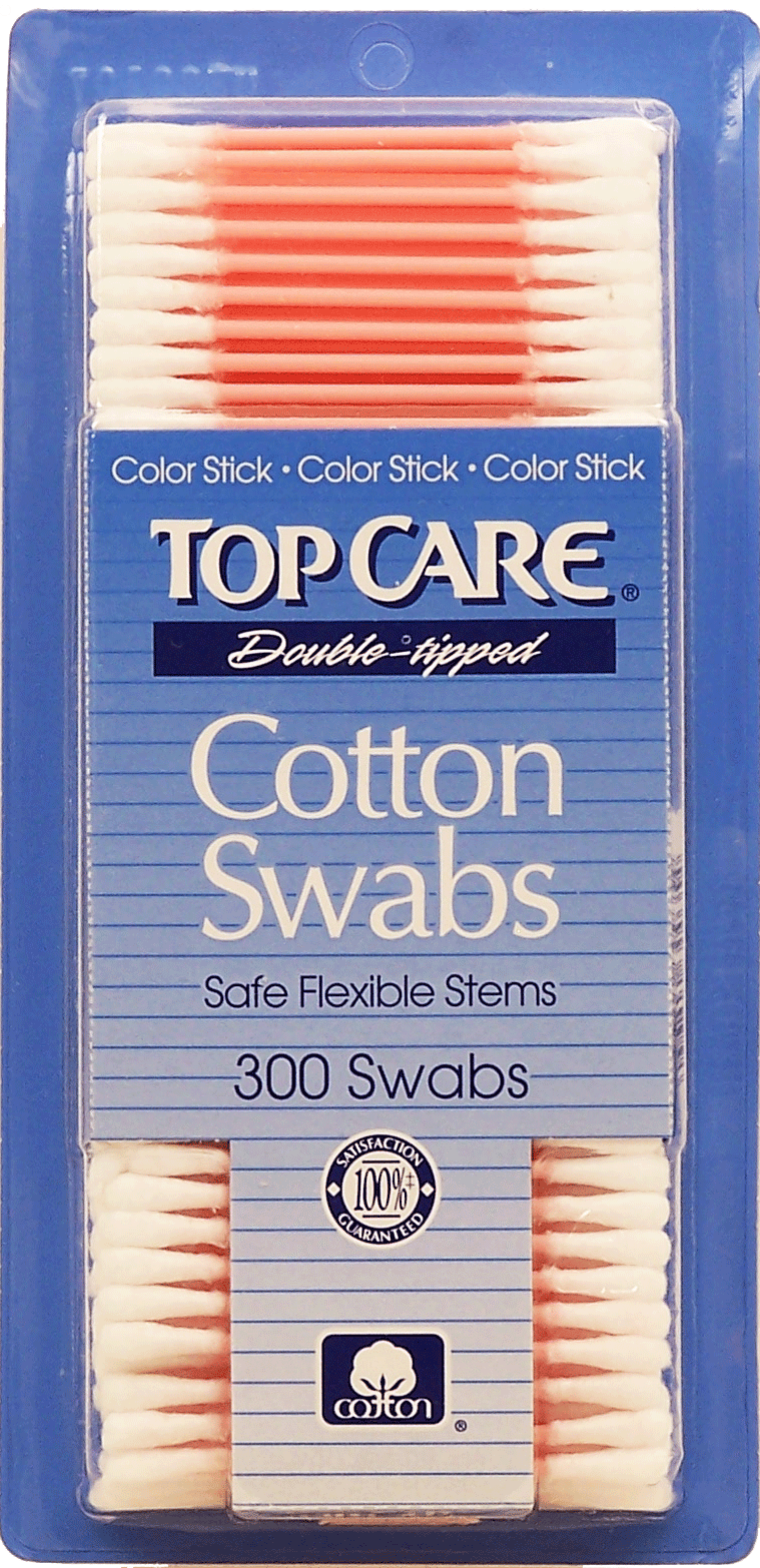 Top Care  double-tipped, cotton swabs, safe flexible stems Full-Size Picture